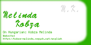 melinda kobza business card